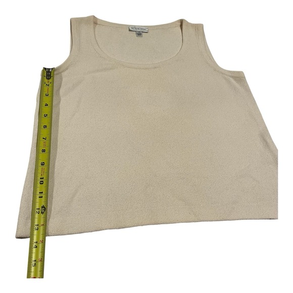St. John Sport Santana Knit‎ Beige Color Tank Top Wool/ Rayon Blend Small - Picture 5 of 14